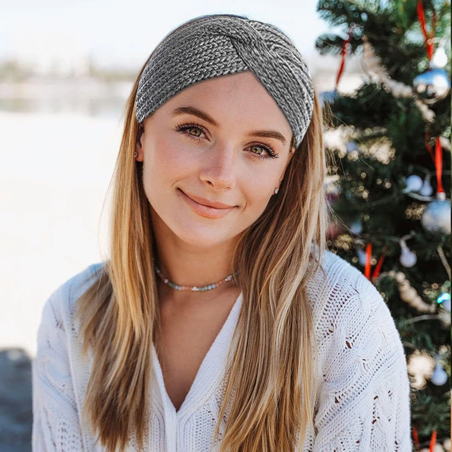 Набір з 6 в'язаних пов'язок на голову, Жіноча, фото №5