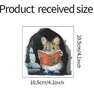 Наклейка на стіну 3D Mouse Hole 10,5 x 10,5 см 3 шт ціна на synthetic.ua - Фото 1 Наклейка на стіну 3D Mouse Hole 10,5 x 10,5 см 3 шт synthetic.ua - Фото 1
