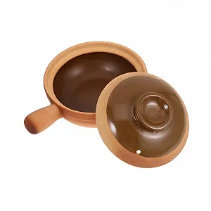 Горшок глиняный Traditional Chinese с крышкой 850 ml жаропрочный - Фото 1