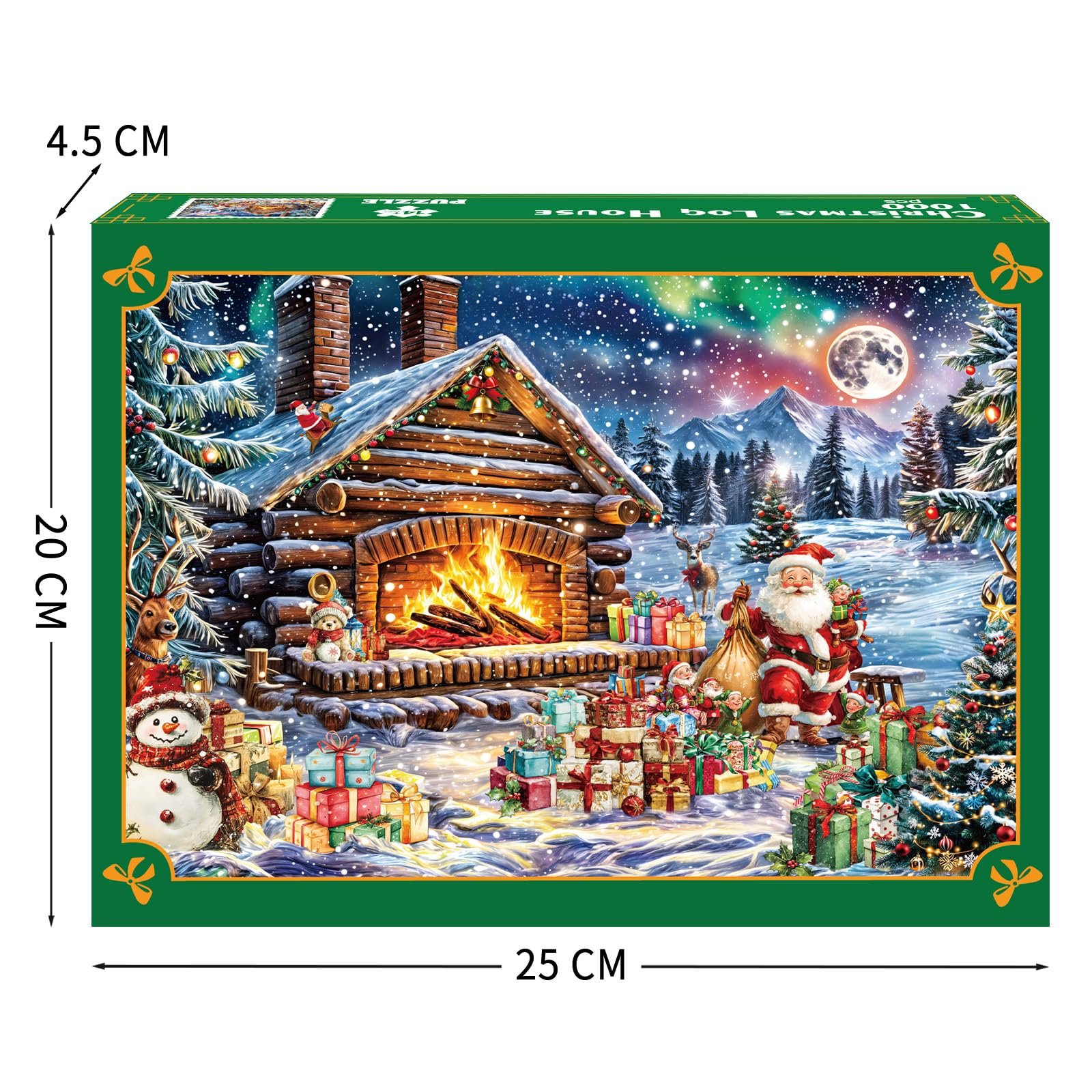 Пазл Clever Puzzles Christmas Log House 1000 деталей 70 x 50 см, фото №2