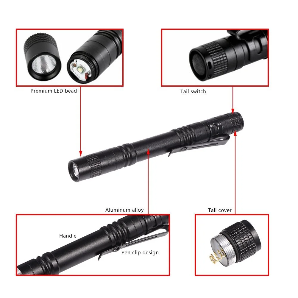 Ручний ліхтар Fdit Міні LED з кліпсою для інспекції ремонтних робіт, фото №6