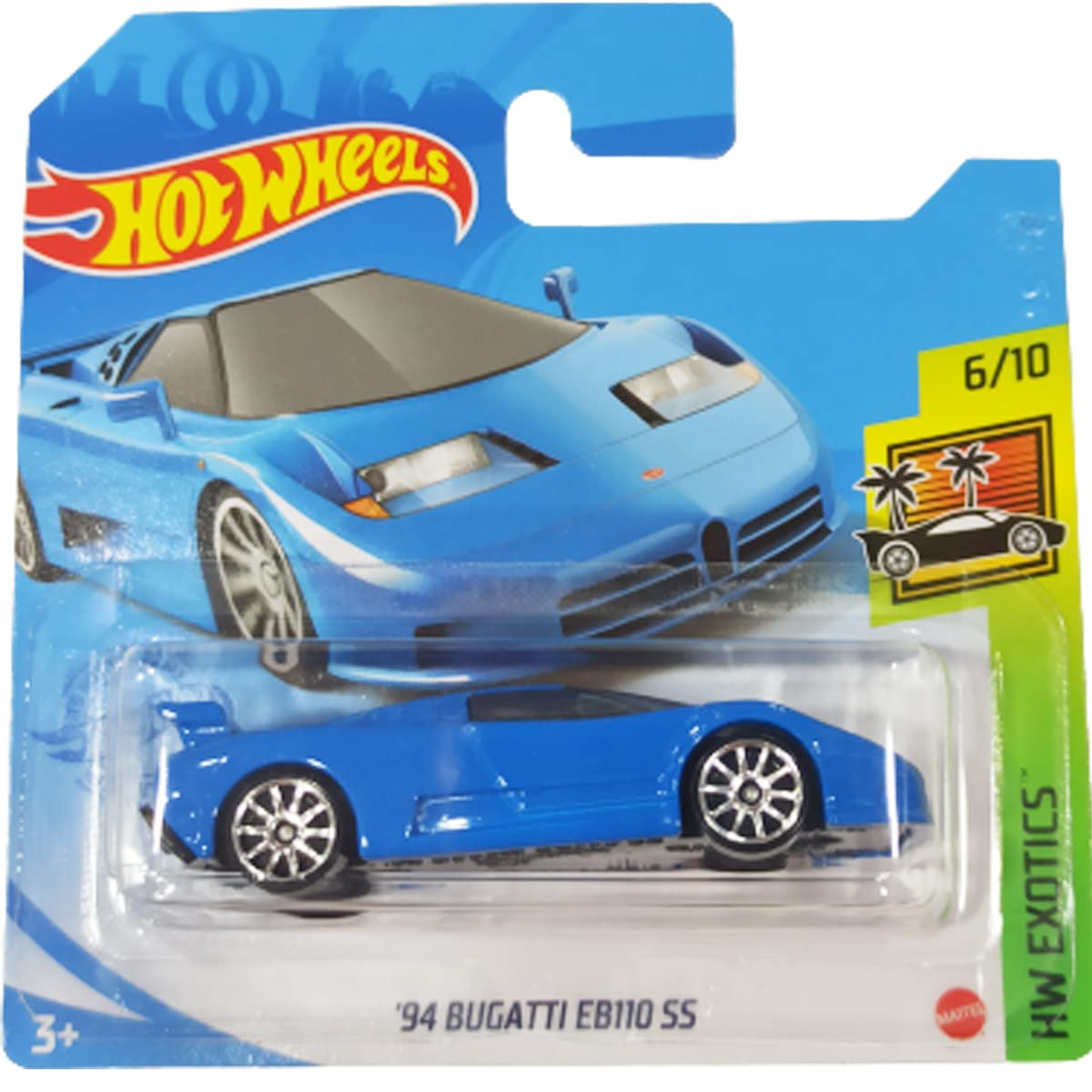 Hot Wheels '94 Bugatti E110 SS HW Exotics 6/10 2021 Short Card, фото №1