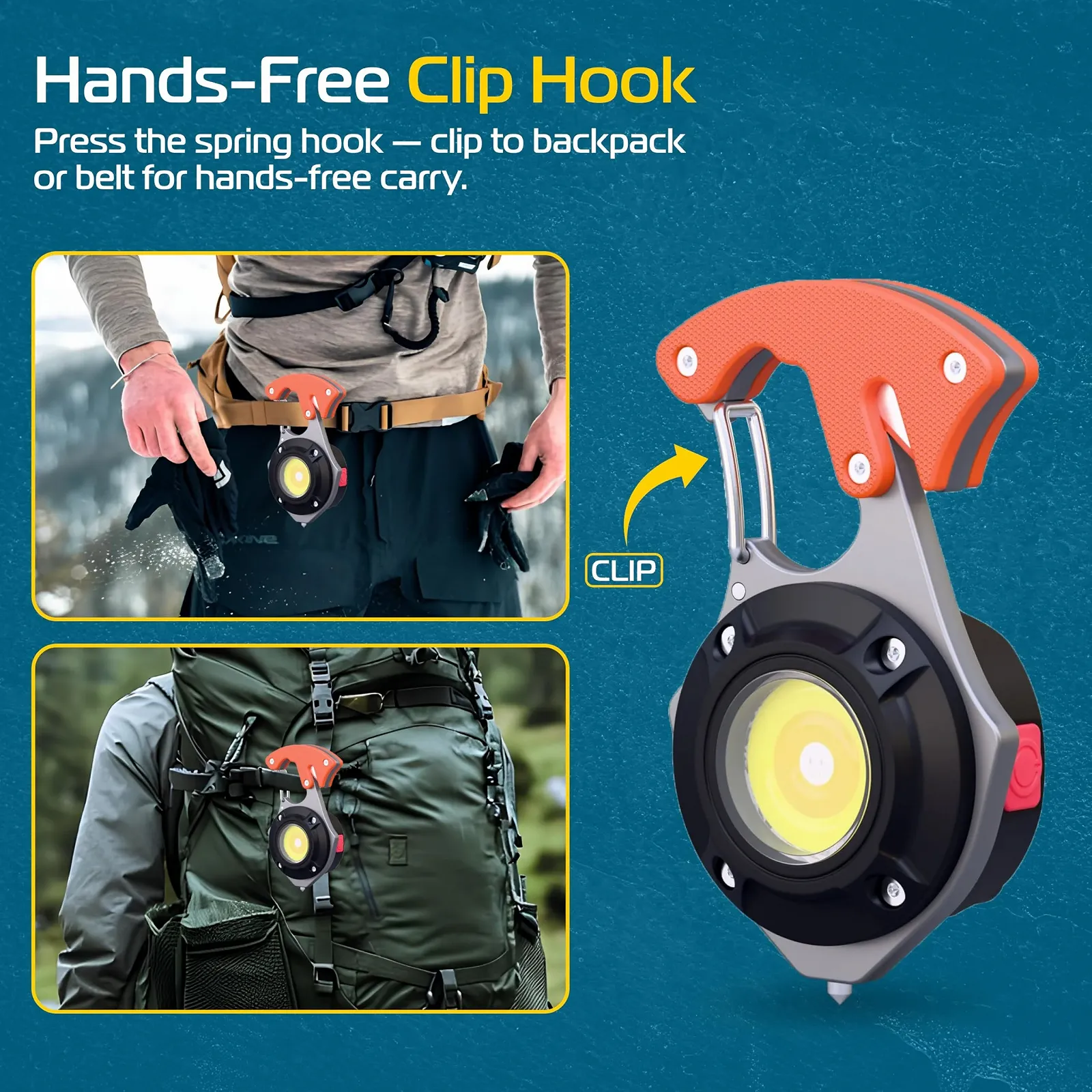 Міні ліхтар робочий LED RB563 500 люмен - USB-C акумуляторний, 6 режимів освітлення, магнітна основа - ліхтар для ключів, фото №9 Міні ліхтар робочий LED RB563 500 люмен - USB-C акумуляторний, 6 режимів освітлення, магнітна основа - ліхтар для ключів, фото №9