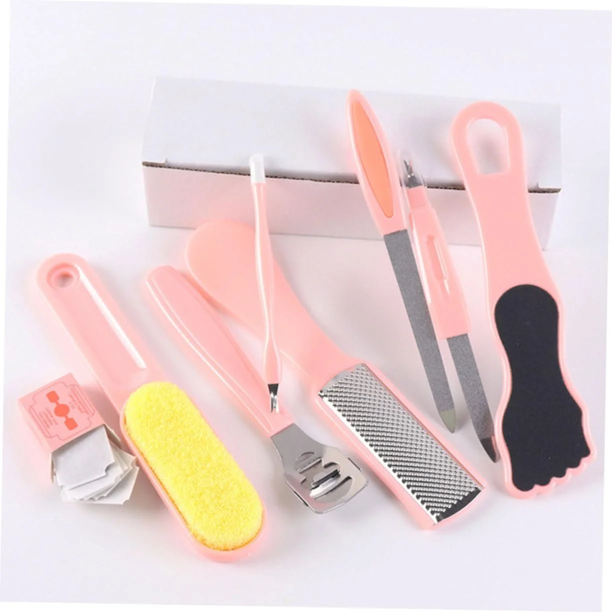 Набор инструментов для педикюра Healvian, 10 предметов, розовый, фото №3 Набор инструментов для педикюра Healvian, 10 предметов, розовый, фото №3