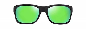 Солнцезащитные очки Unisex Maui Jim Ano NUI Matte Black W/Green Interior - Фото 1