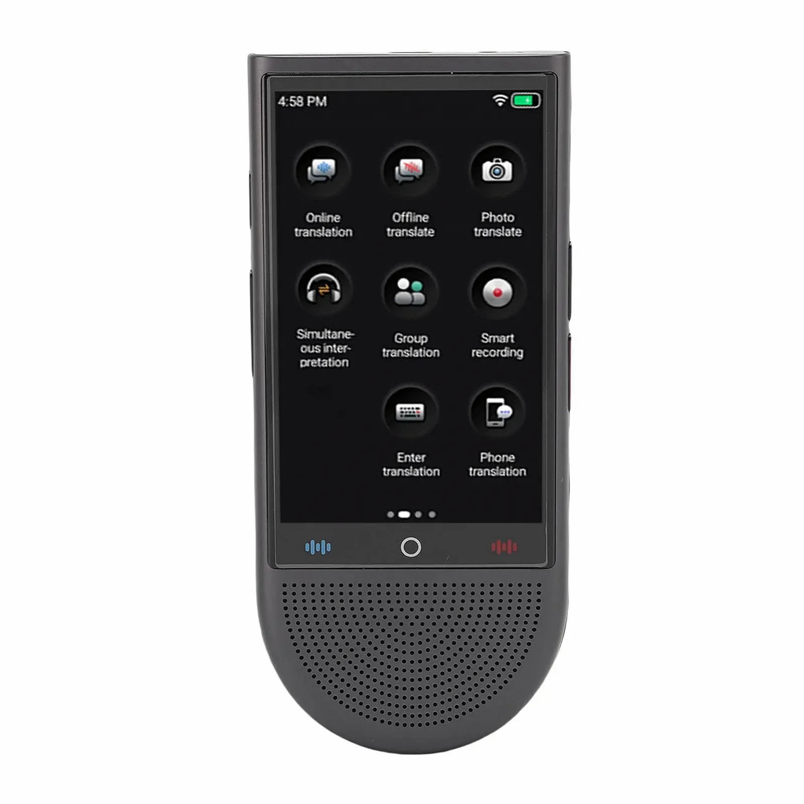 Переводчик языка Sorandy, 1 ГБ + 16 ГБ, 138 языков, оффлайн/онлайн перевод фото языка, устройство для перевода в реальном времени с 4-дюймовым сенсорным экраном, для путешествий, бизнеса, фото №1