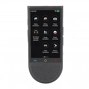 Пристрій для усного перекладу AI Translator 2025, 138 мов, двосторонній, портативний, в реальному часі, офлайн, фото, для бізнесу - Фото 1