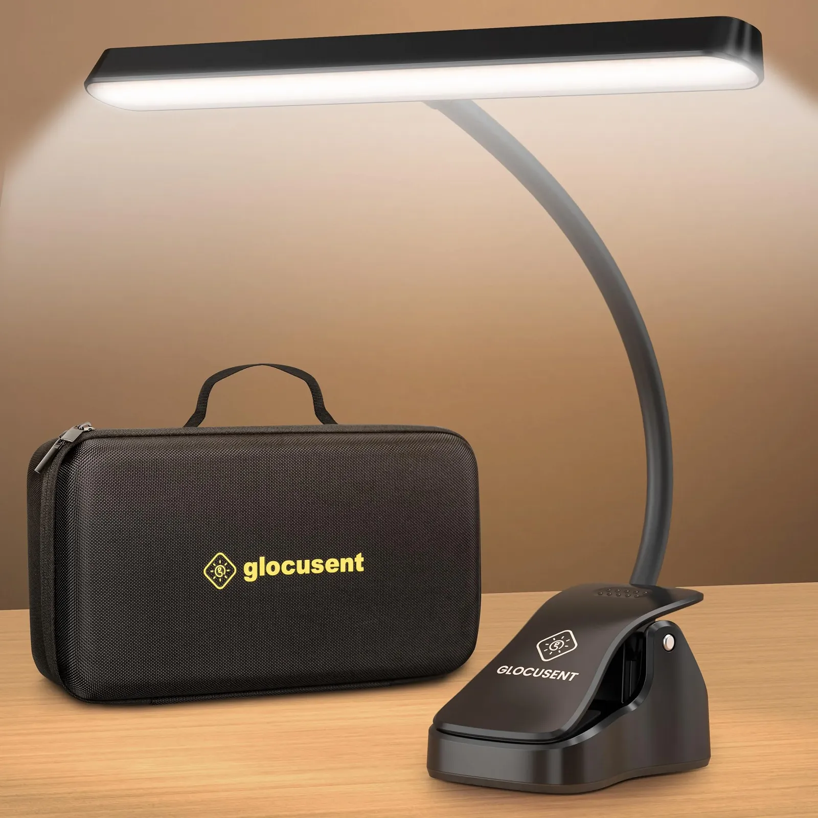 Настільна лампа-кліпса Glocusent 57 LED Rechargeable, фото №1