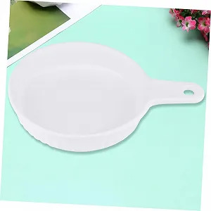 Форма для выпечки Cabilock керамическая круглая с ручкой термостойкая Белый synthetic.ua - Фото 1