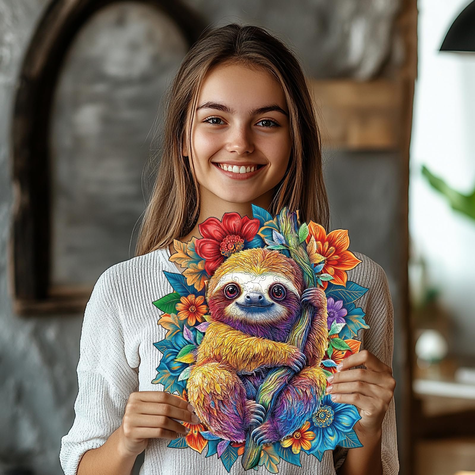 Деревянный пазл GLOBLELAND Sloth 200 элементов 28.5 x 35.3 см, фото №7