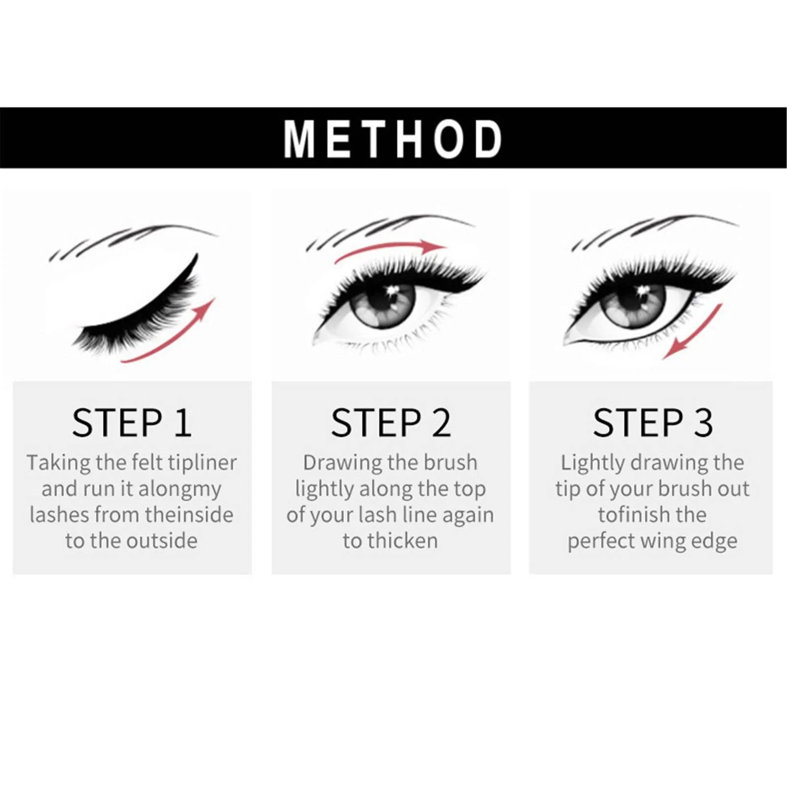 Підводка для очей рідка Тонка Чорна, 1,5 мл, фото №7 Підводка для очей рідка Тонка Чорна, 1,5 мл, фото №7