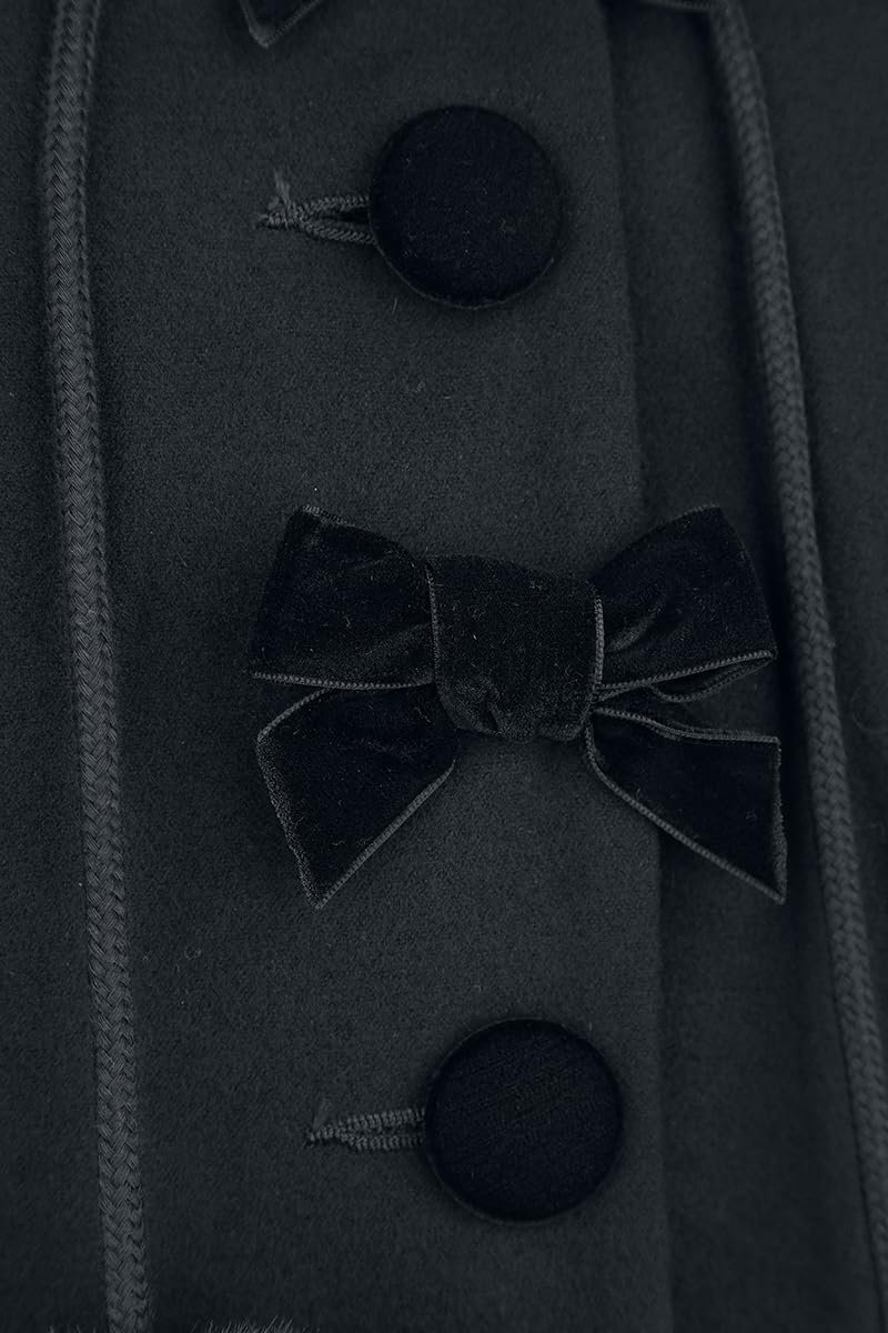 Пальто Hell Bunny Oita Жіноче Чорний Gothic, фото №3 Пальто Hell Bunny Oita Жіноче Чорний Gothic, фото №3