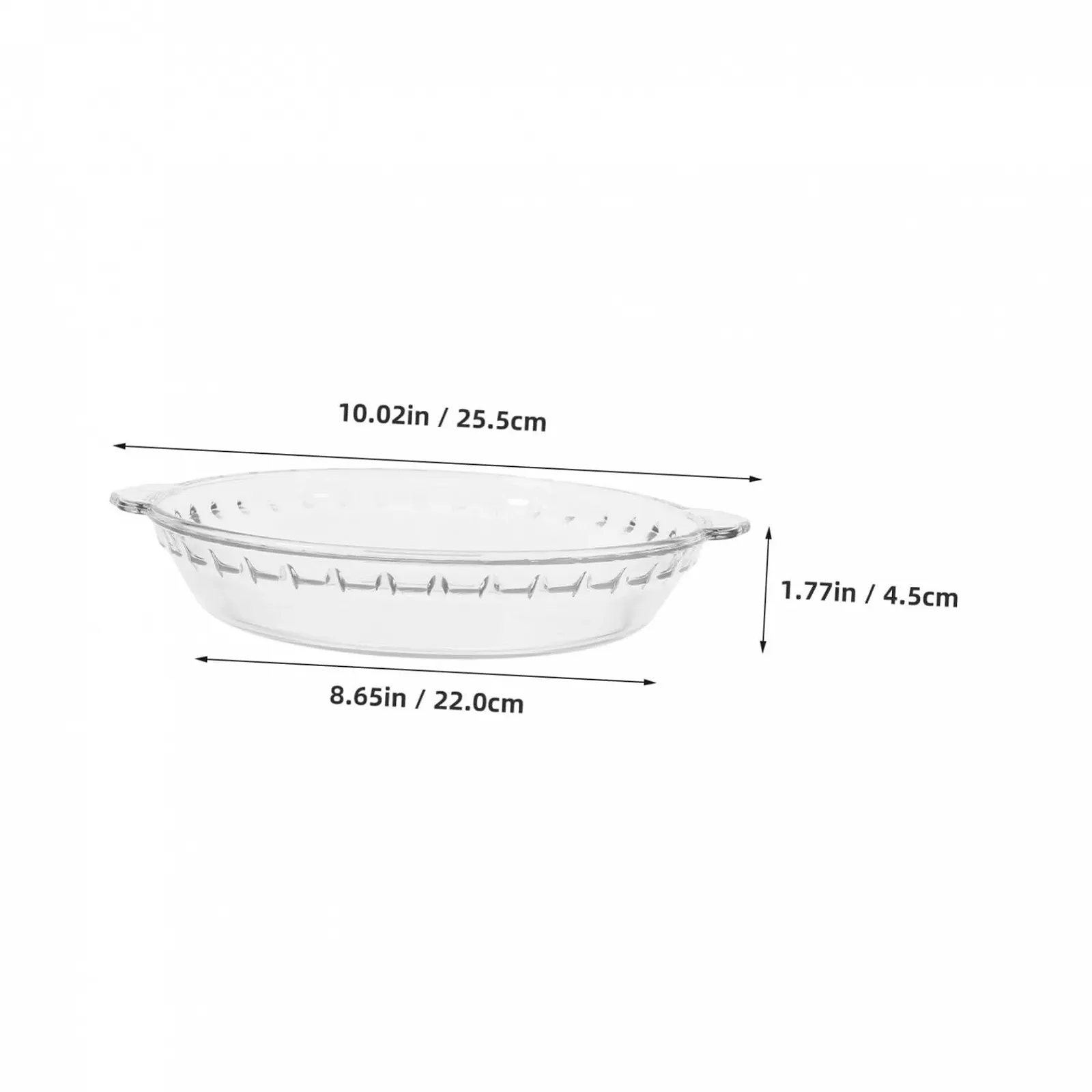 Форма для выпекания TOYANDONA стеклянная прозрачная для запеканки и сервировки, фото №2
