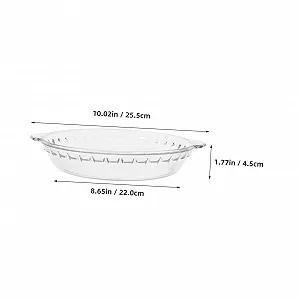 Форма для выпекания TOYANDONA стеклянная прозрачная для запеканки и сервировки synthetic.ua - Фото 1