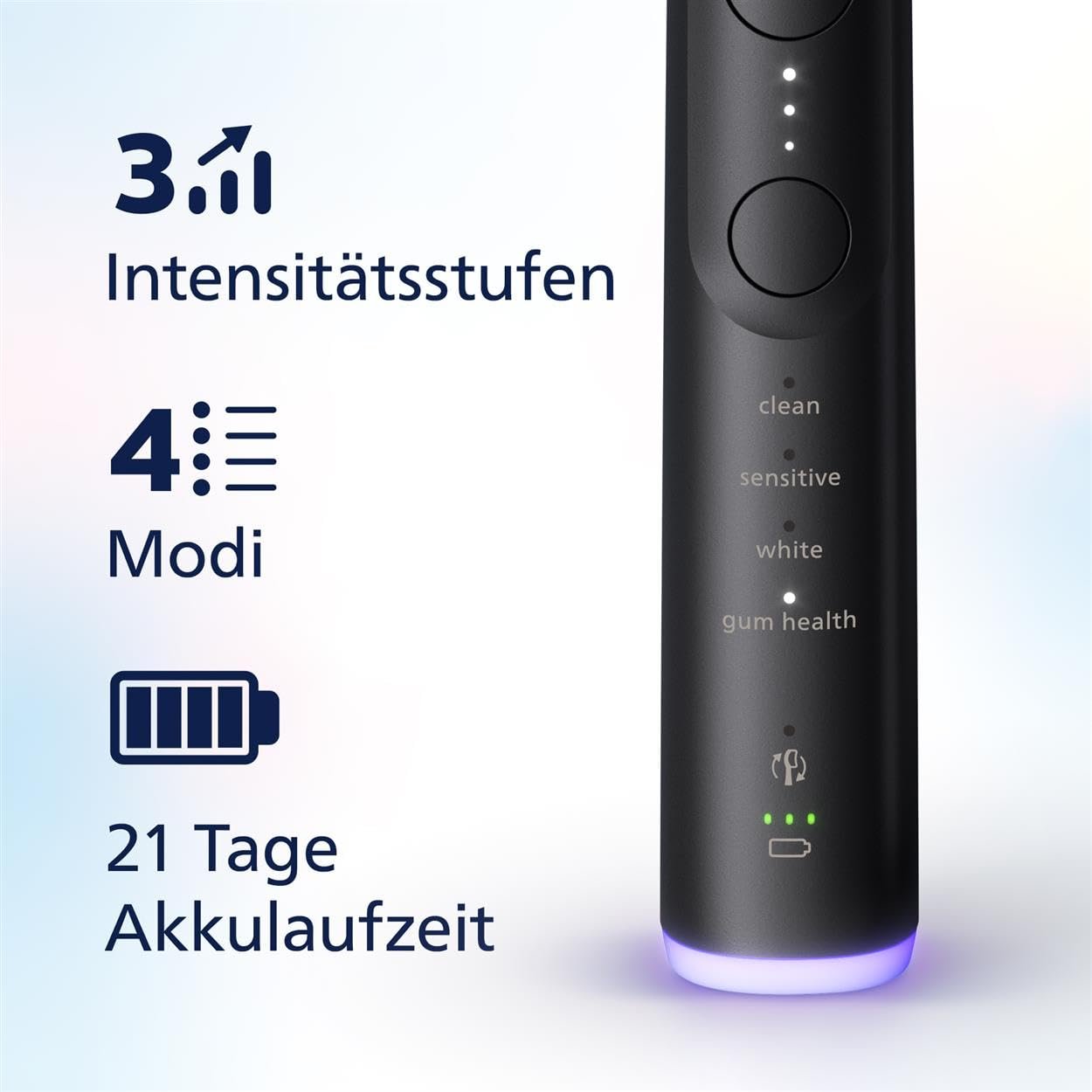 Электрическая зубная щетка Philips Sonicare 7100, звуковая, черного цвета, модель HX7421/08, фото №4