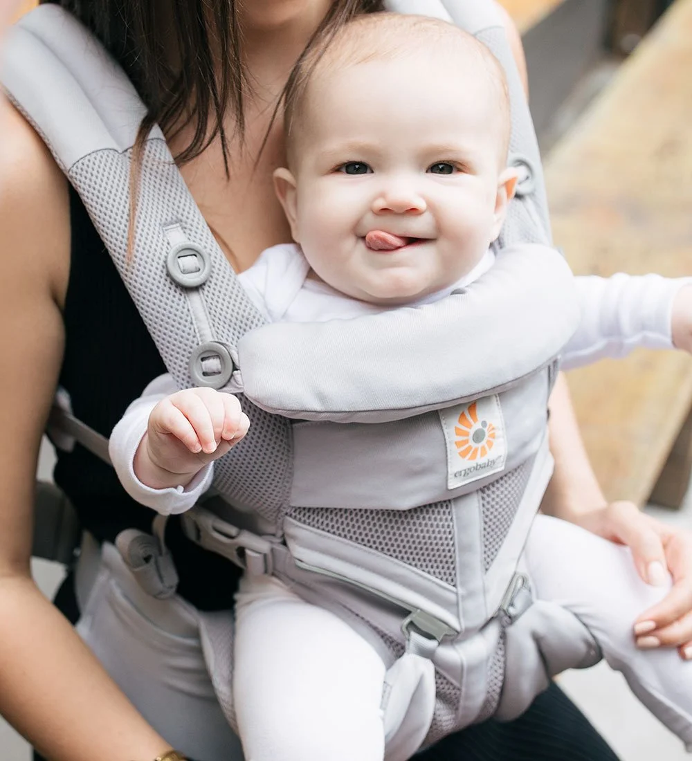 Дитячий рюкзак-переноска Ergobaby Baby Carrier Omni 360 Cool Air Mesh Сірий, фото №5