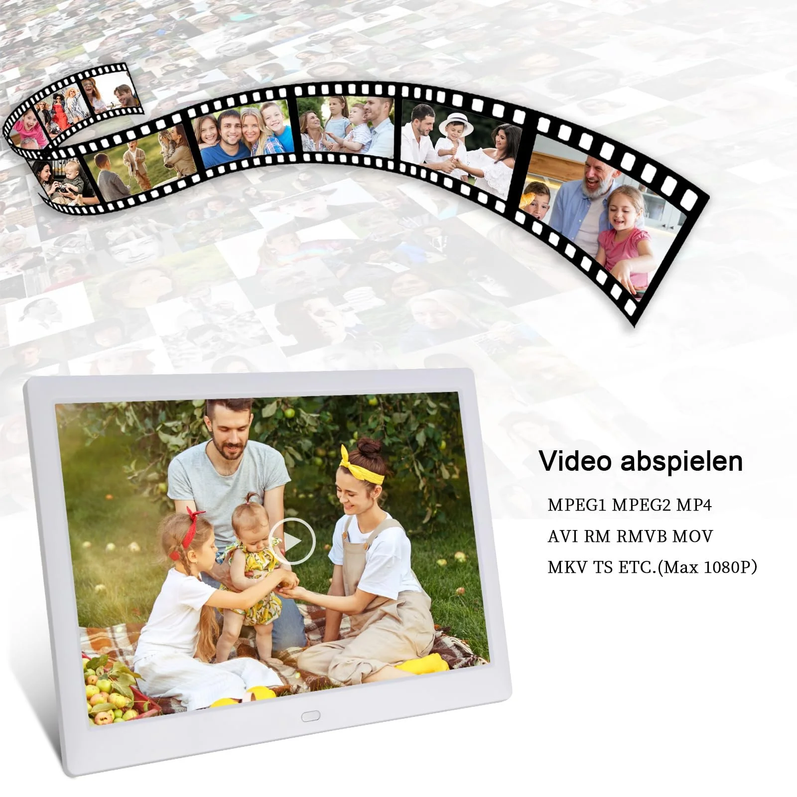 Цифровая фоторамка TSITSC 13.3" 1280x800 USB/SD Белый, фото №6 Цифровая фоторамка TSITSC 13.3" 1280x800 USB/SD Белый, фото №6
