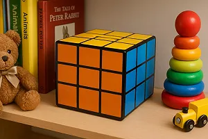 Скарбничка керамічна Кубик 11 x 11 x 11 см Різнокольорова synthetic.ua - Фото 1