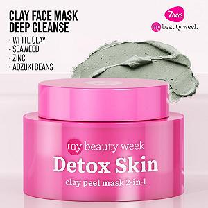 Маска для лица 7DAYS Beauty and Exfoliating 2-в-1 с глиной, цинком, водорослями, против прыщей и акне, средство для очищения пор и удаления прыщей для ухода за лицом, очищения лица, 50 мл synthetic.ua - Фото 1