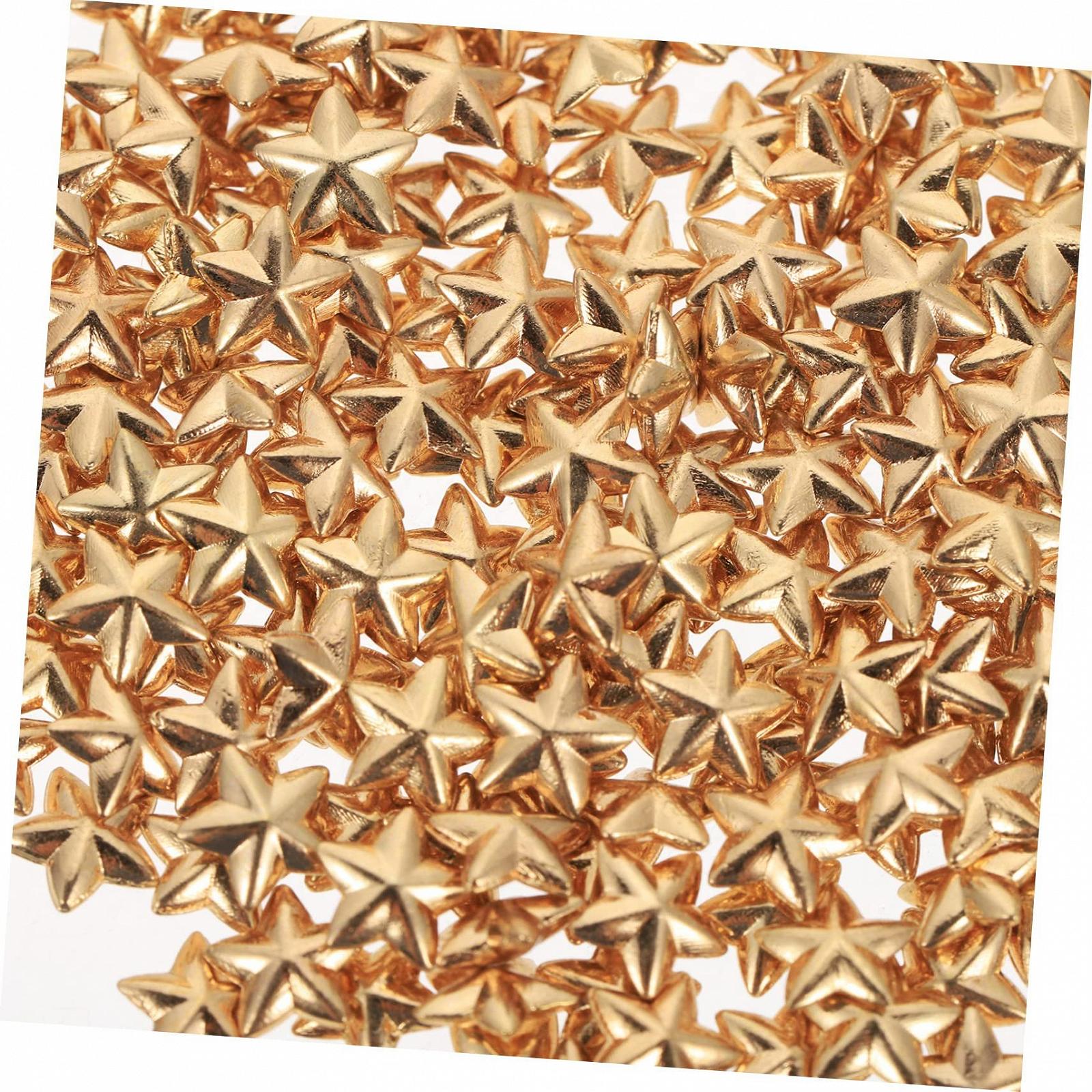 Прикраси для нігтів Healeved Пентаграма металева 200 шт., фото №6