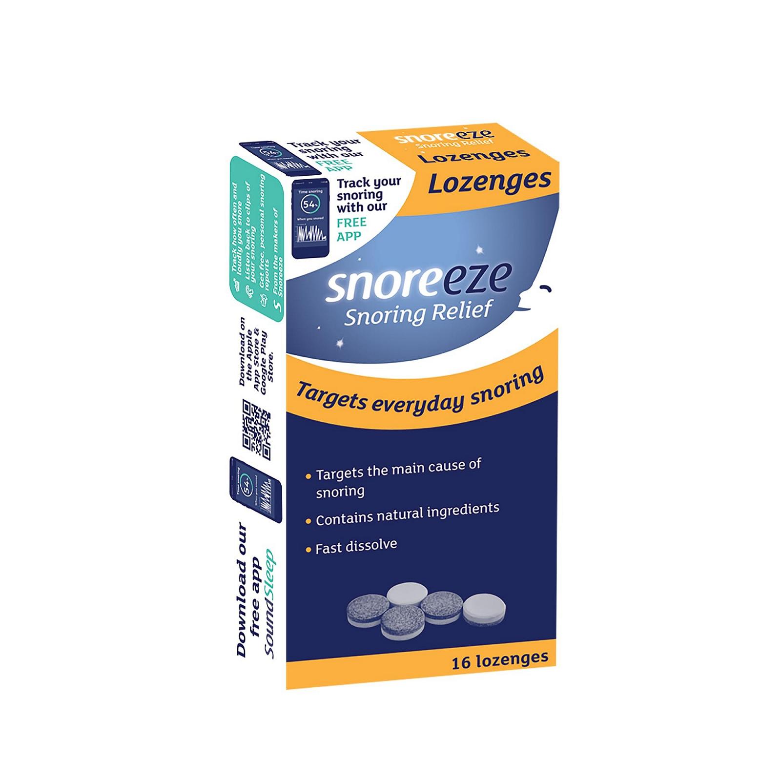 Пастилки від хропіння Snoreeze Dual Action, 16 шт, фото №1 Пастилки від хропіння Snoreeze Dual Action, 16 шт, фото №1