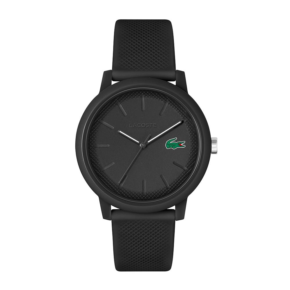 Кварцовий аналоговий годинник Lacoste Колекція Lacoste.12.12 зі стильним силіконовим ремінцем з текстурою Petit Piqué, фото №1