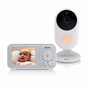 Відеоняня Alecto DVM2028 2.8 Inch Screen Night Vision Temperature Display 19 Hours Standby White/Grey - Фото 1