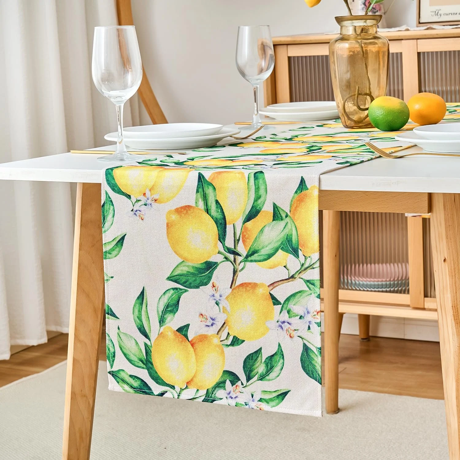 Ранер Lemon Motif Modern Country House Style 100 x 40 см Yellow, фото №2 Ранер Lemon Motif Modern Country House Style 100 x 40 см Yellow, фото №2