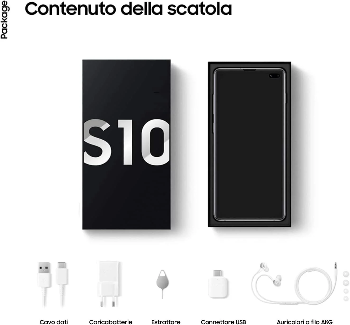 Смартфон Samsung Galaxy S10 Single SIM Prism Black, фото №5