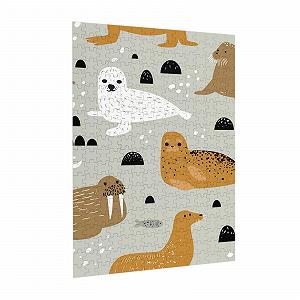 Пазл Seal and Walrus Pattern 300 елементів 28 x 40 см Дерев'яний synthetic.ua - Фото 1