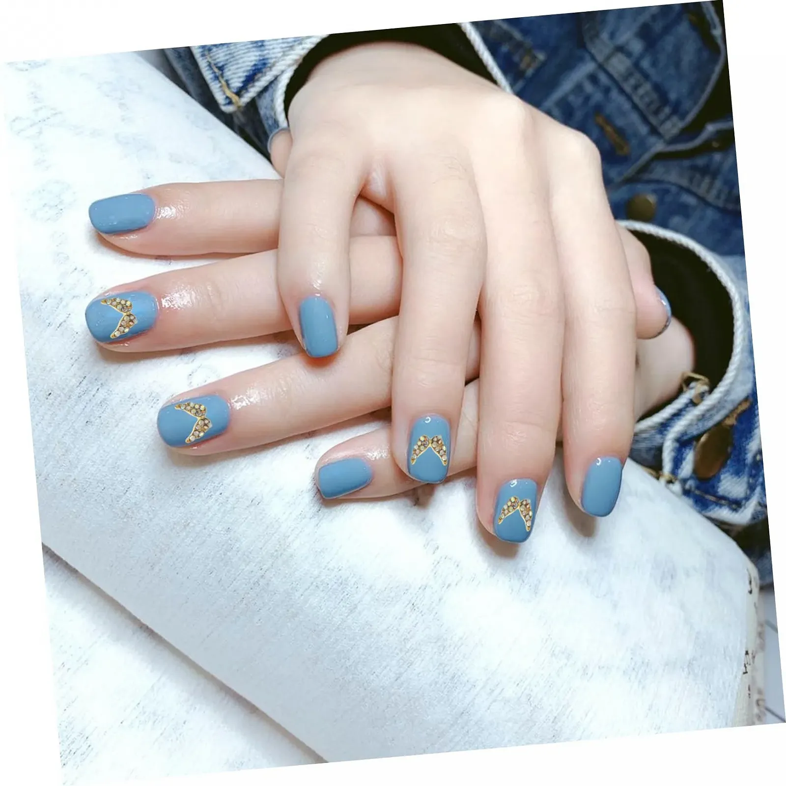 Стразы для ногтей Сердце FRCOLOR Крылья Стразы для ногтей Самоцветы для ногтей Стразы для ногтей с плоской задней частью Стразы для ногтей для лица Сплавные аппликации 3D 20 штук, фото №4