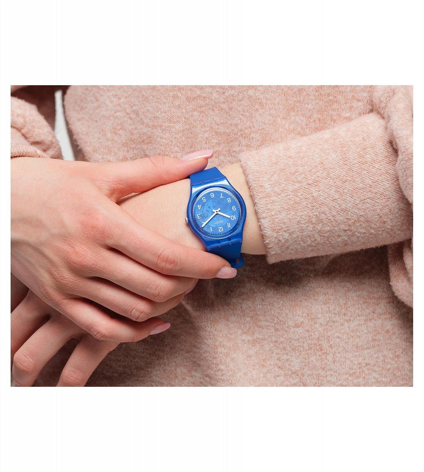 Аналоговий годинник Swatch GL124, синій, Ribbon, фото №2