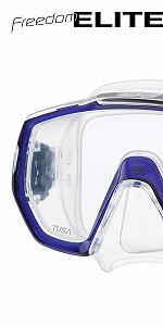 Маска Tusa Freedom Elite Cobalt Blue synthetic.ua - Фото 1