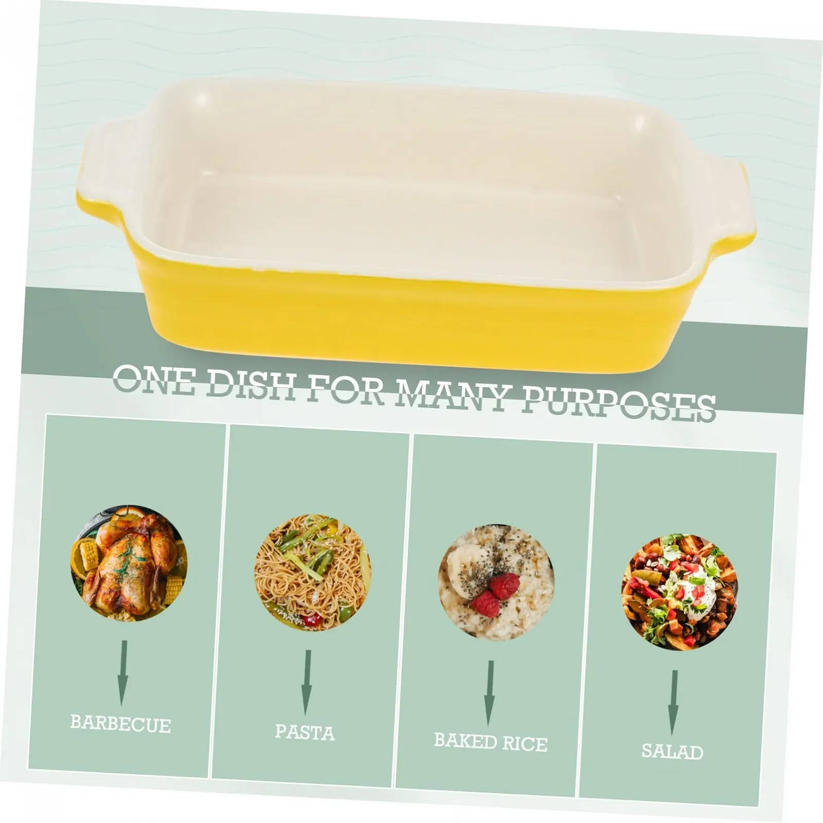 Форма для запікання керамічна VALICLUD з ручками термостійка, фото №6 Форма для запікання керамічна VALICLUD з ручками термостійка, фото №6