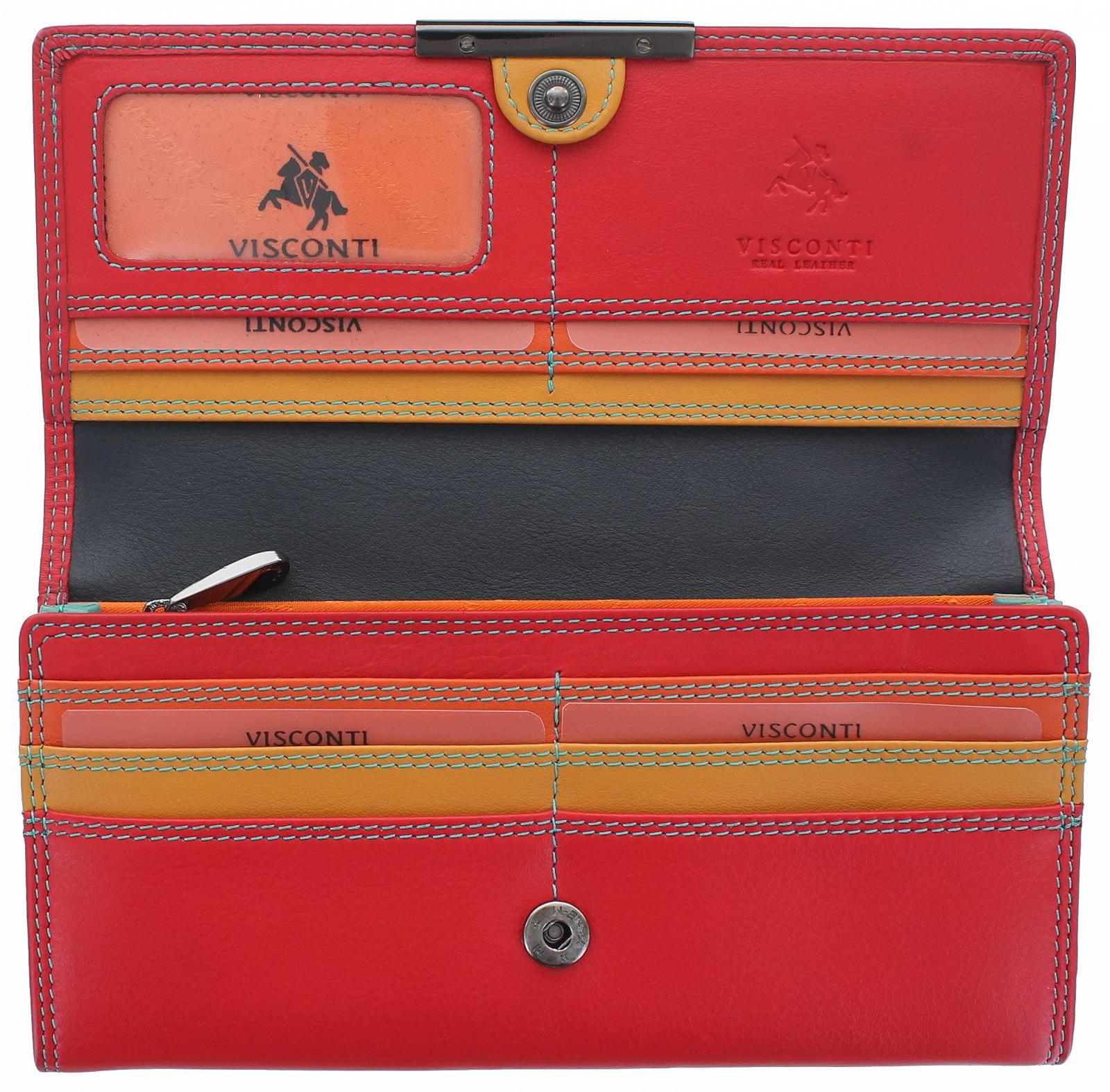 Кошелек Visconti Rio Женский Мягкая Кожа Блокировка RFID R11 Красный/Румба, фото №2