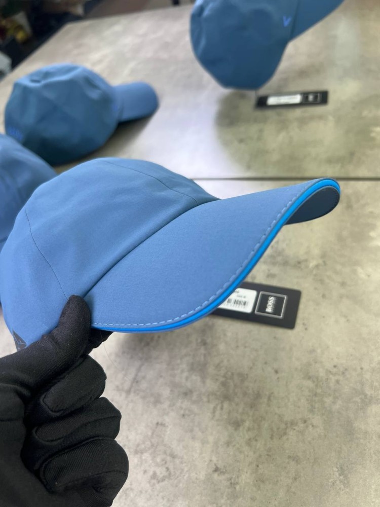 Кепка Boss блакитна лого V gu599, фото №5