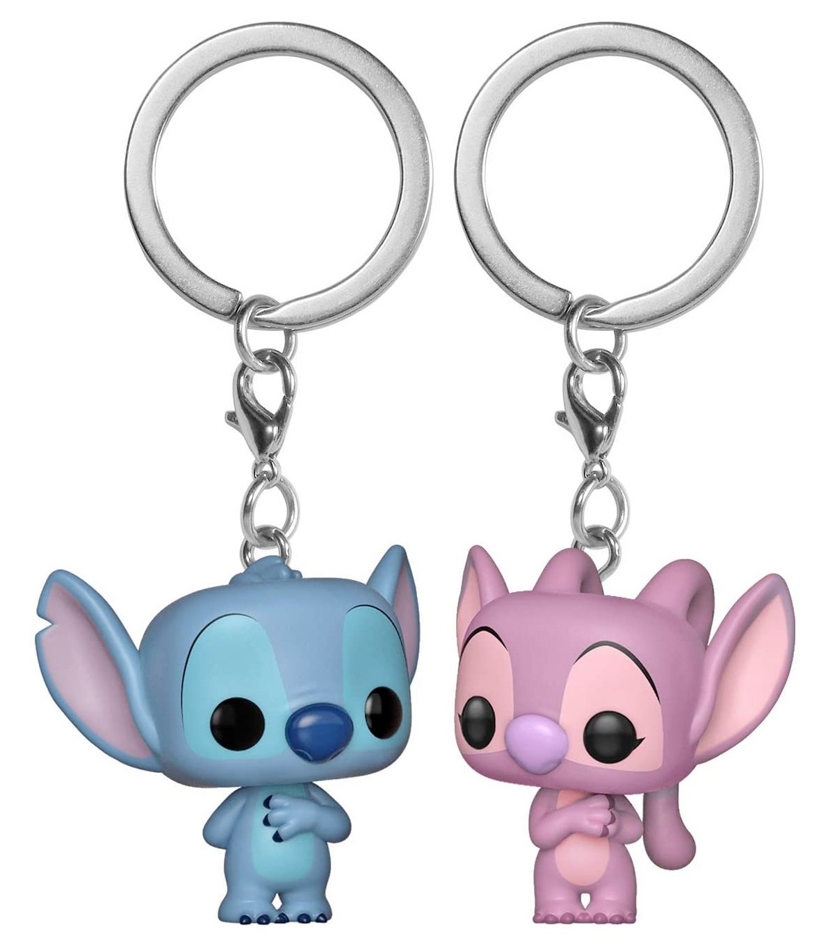 Брелки Lilo & Stitch Pop Stitch & Angel, 2 шт, фото №1