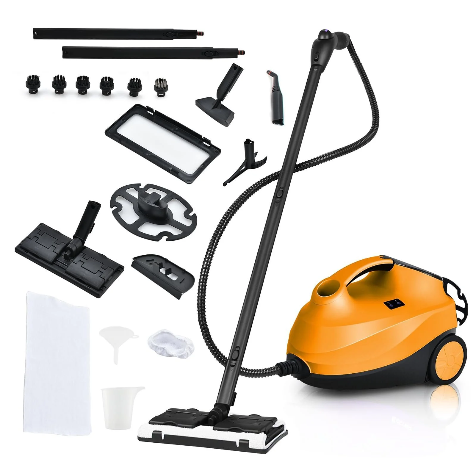 Пароочисник для підлоги GOPLUS 2000 Вт 1,5 л 4,0 бар Помаранчевий, фото №1 Пароочисник для підлоги GOPLUS 2000 Вт 1,5 л 4,0 бар Помаранчевий, фото №1