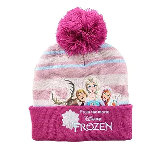 Шапка Disney Frozen с помпоном Зимний аксессуар, Фиолетовый - Фото 1