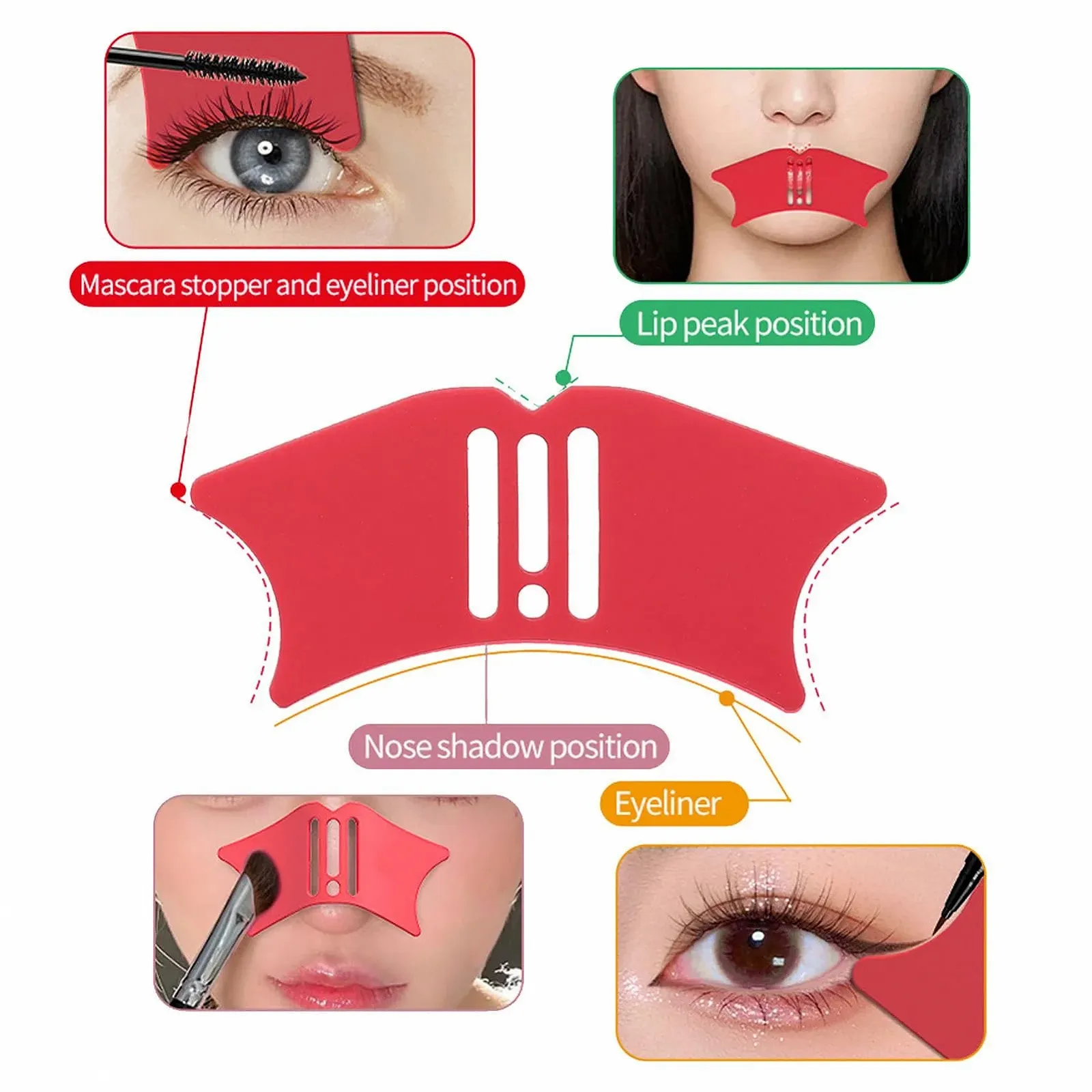 Трафарети для підводки очей Силікон, фото №6