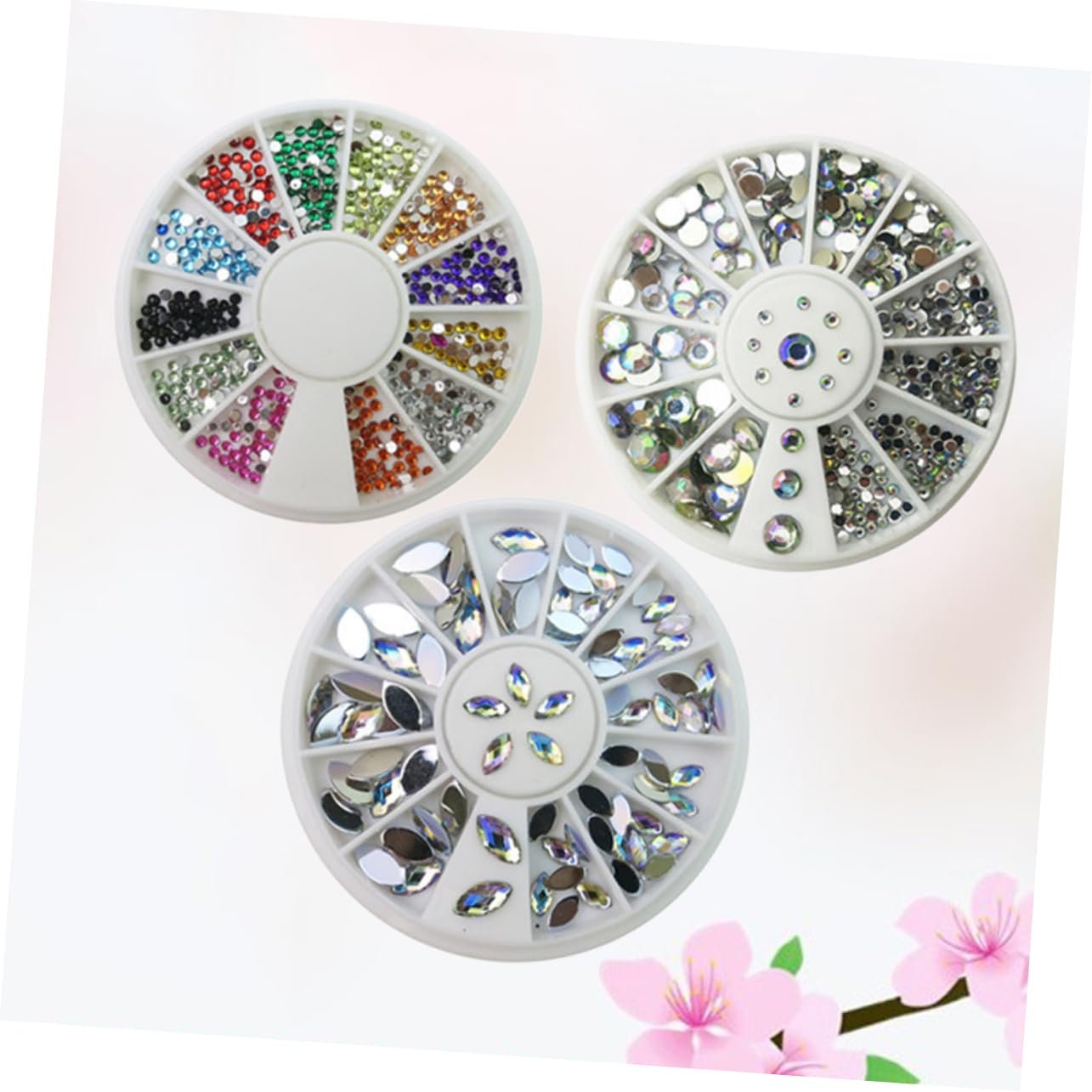 Стразы Тип FOMIYES Камни для ногтей, акриловых ногтей, плоские стразы, стеклянные заклепки, кристаллы, аксессуары, блестящие кристаллы, фото №8