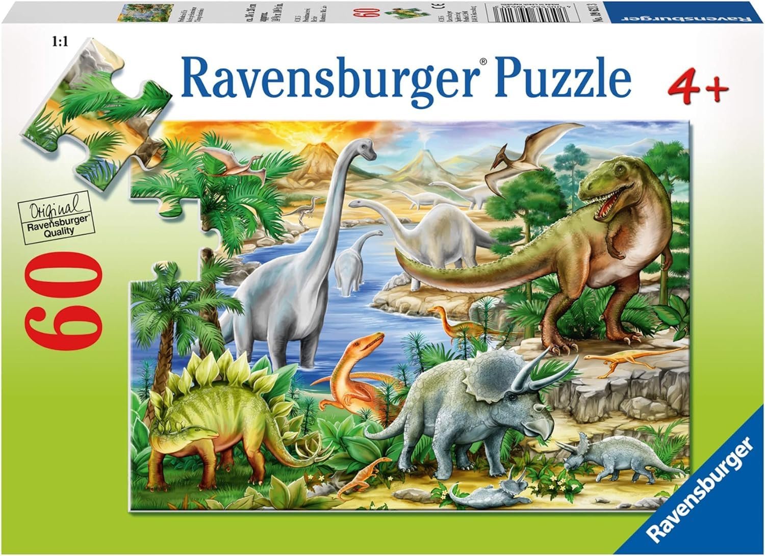 Пазл Ravensburger Prehistoric Life 9621 60 деталей, фото №1