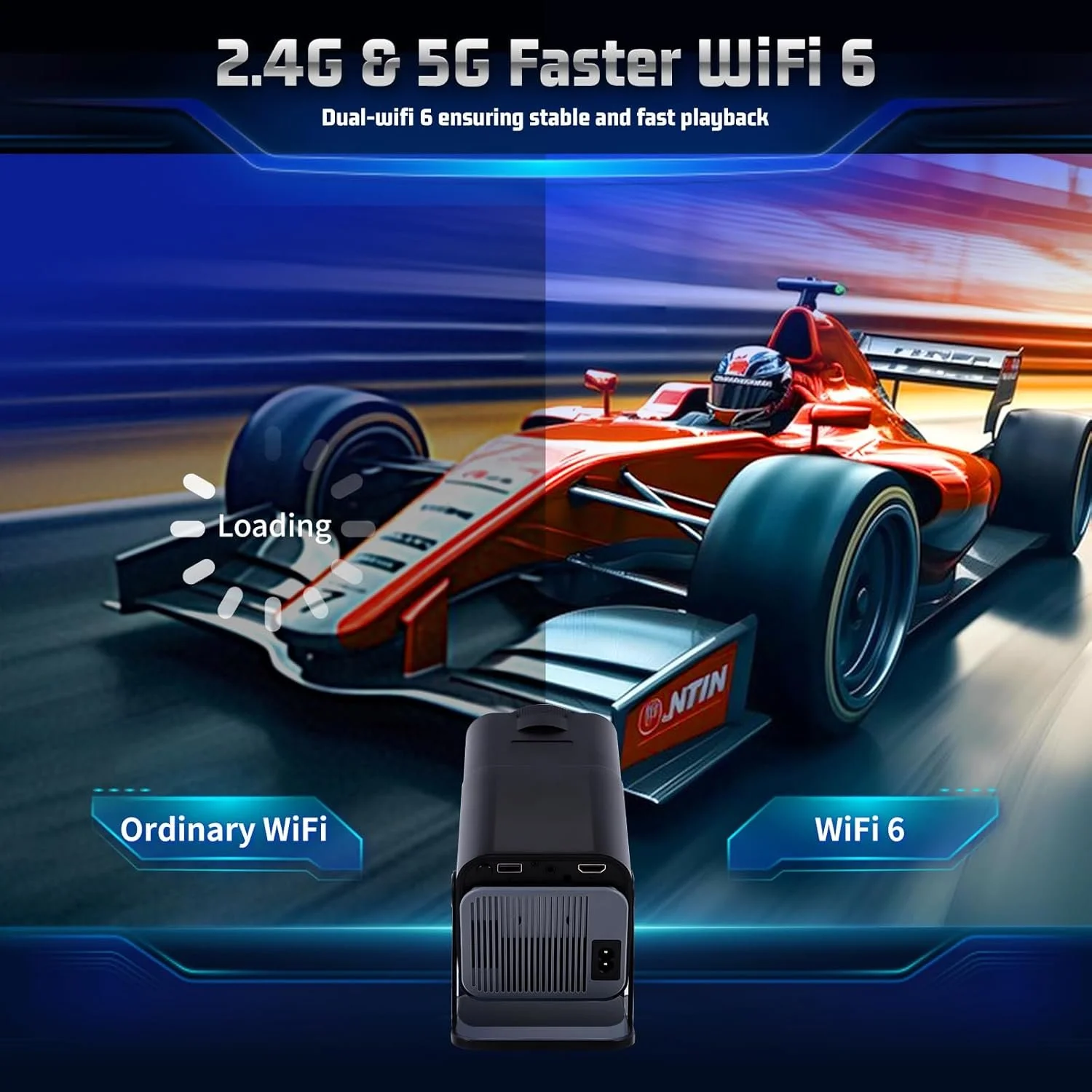 Проектор Astarama HY320 Full HD Wi-Fi Bluetooth Android 11, фото №3 Проектор Astarama HY320 Full HD Wi-Fi Bluetooth Android 11, фото №3