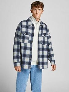 Куртка Jack & Jones CHECK SHIRT JACKET LS LN 12198798 Темно-синій XXL - Фото 1