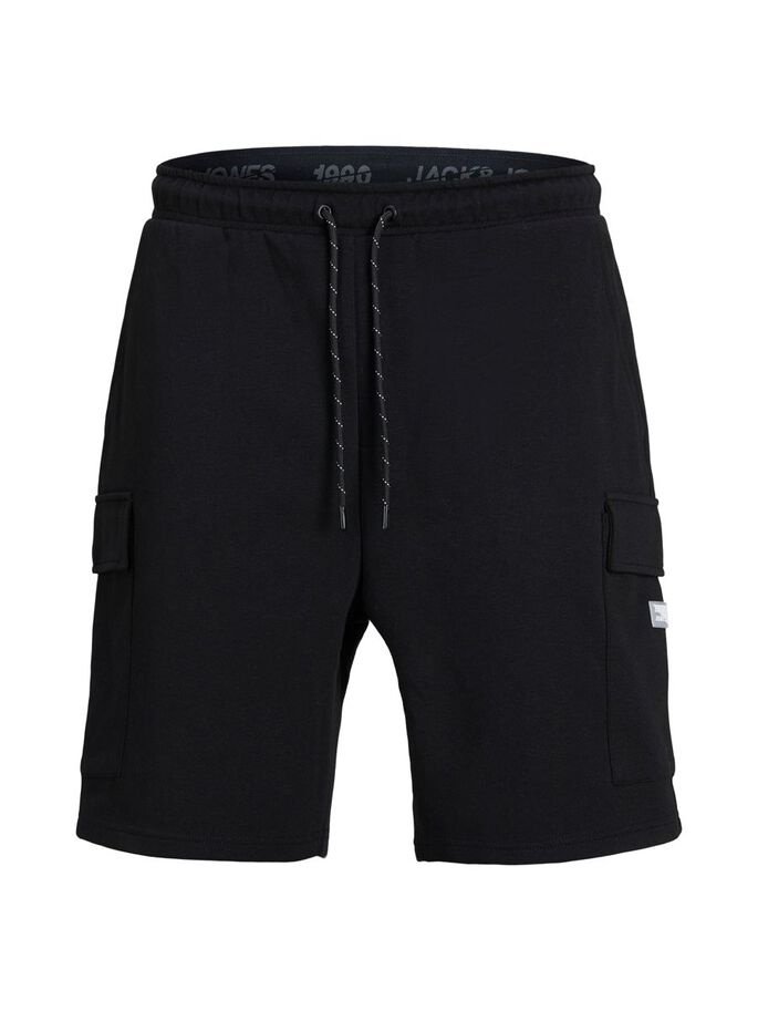 Шорти JJIAIR CARGO SWEAT SHORTS NB 12186752  Jack&Jones Чорний 2XL, фото №4