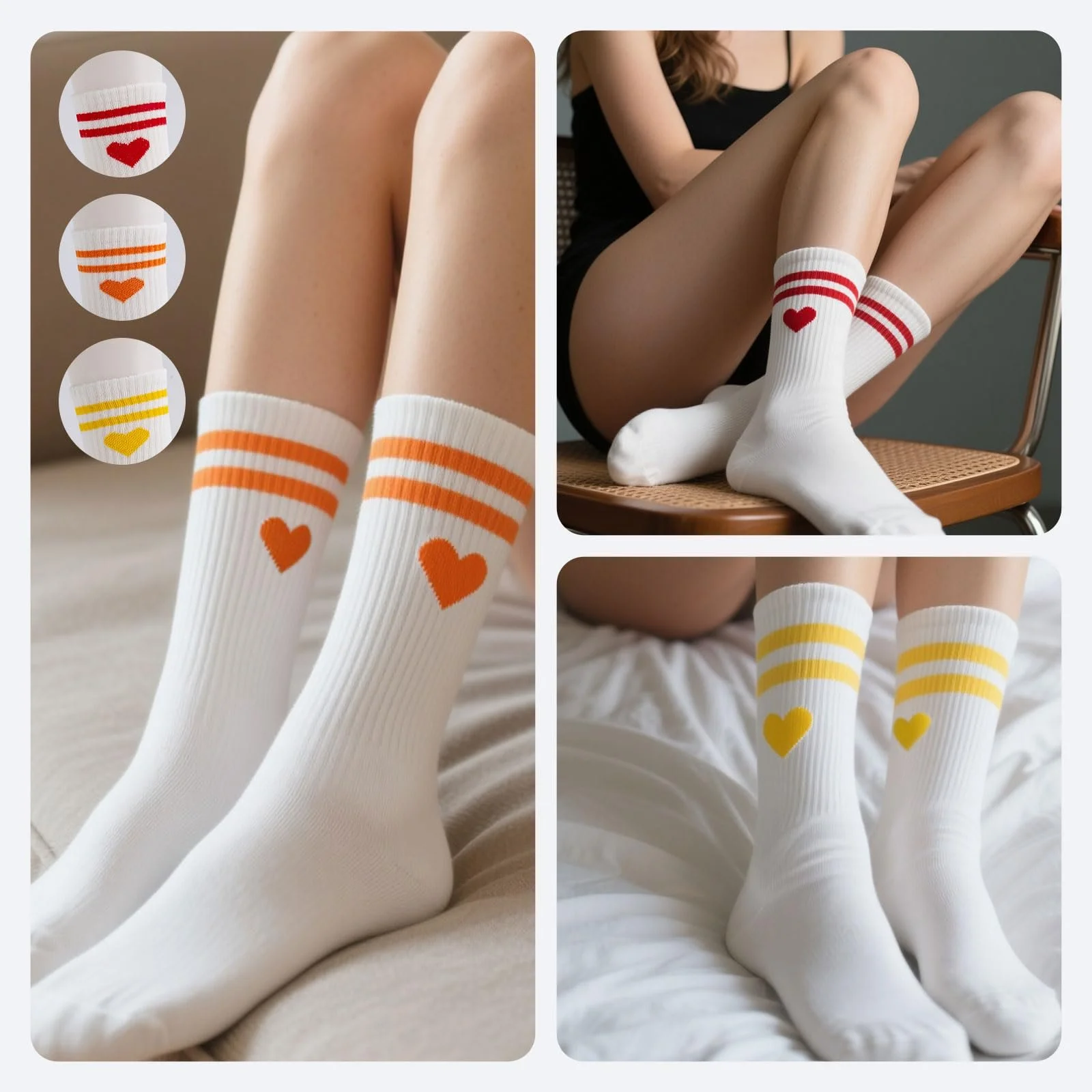 Тенісні шкарпетки 8 пар, Жіночі, 39-42, фото №4 Тенісні шкарпетки 8 пар, Жіночі, 39-42, фото №4