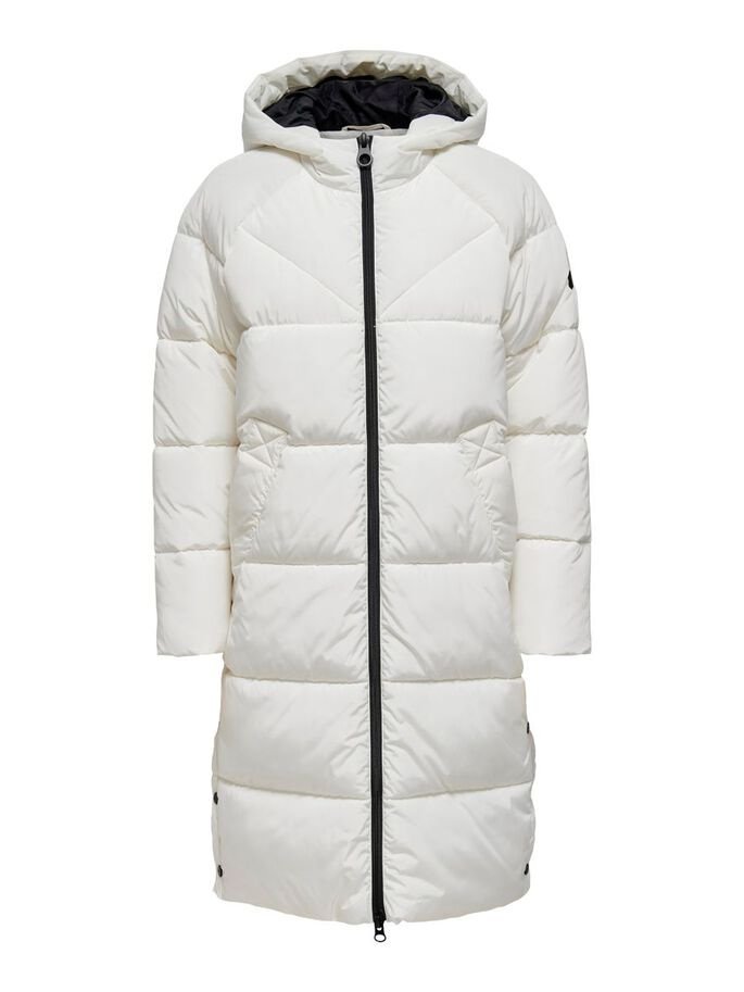Пальто ONLY ONLAMANDA LONG PUFFER COAT CC OTW 15233425 Cloud Dancer Белый L, фото №3