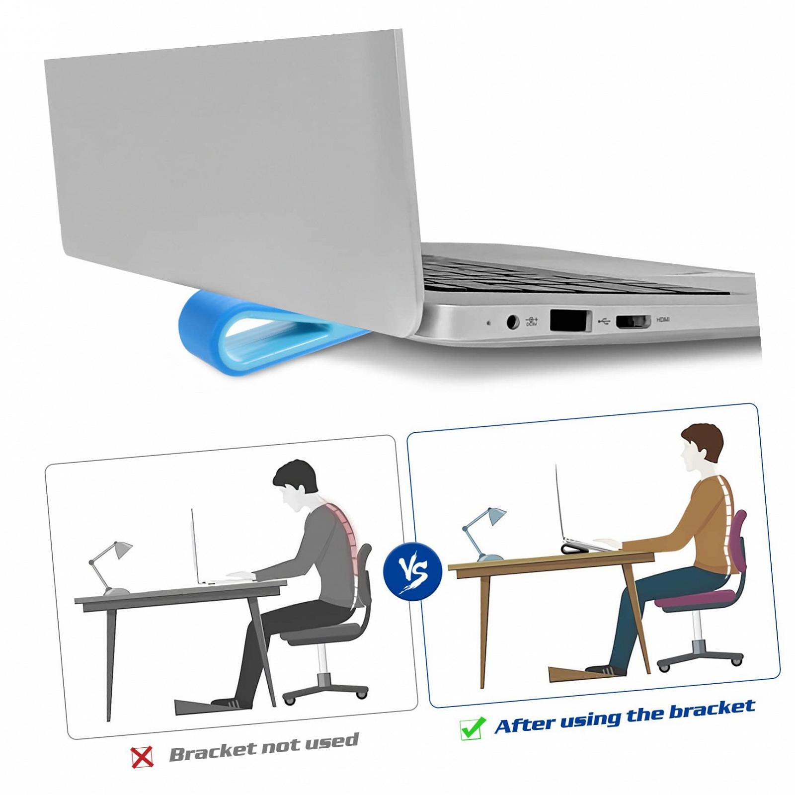 Подставка для ноутбука TEHAUX Универсальная подставка для ноутбука 4 шт. Подставка для охлаждения и эргономичная подставка для клавиатуры, фото №4 Подставка для ноутбука TEHAUX Универсальная подставка для ноутбука 4 шт. Подставка для охлаждения и эргономичная подставка для клавиатуры, фото №4