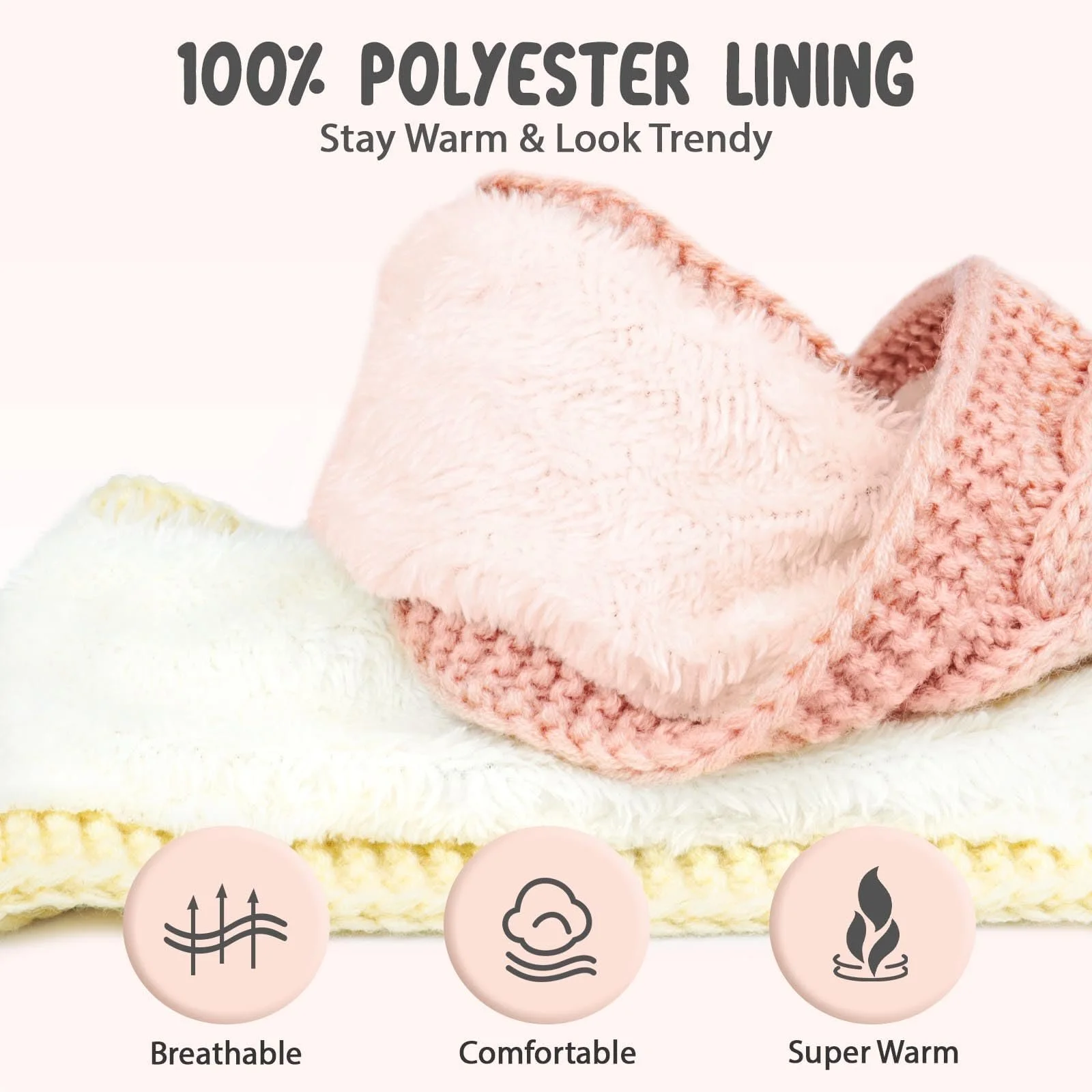 Жіноча зимова пов'язка на голову Флісова, фото №4 Жіноча зимова пов'язка на голову Флісова, фото №4