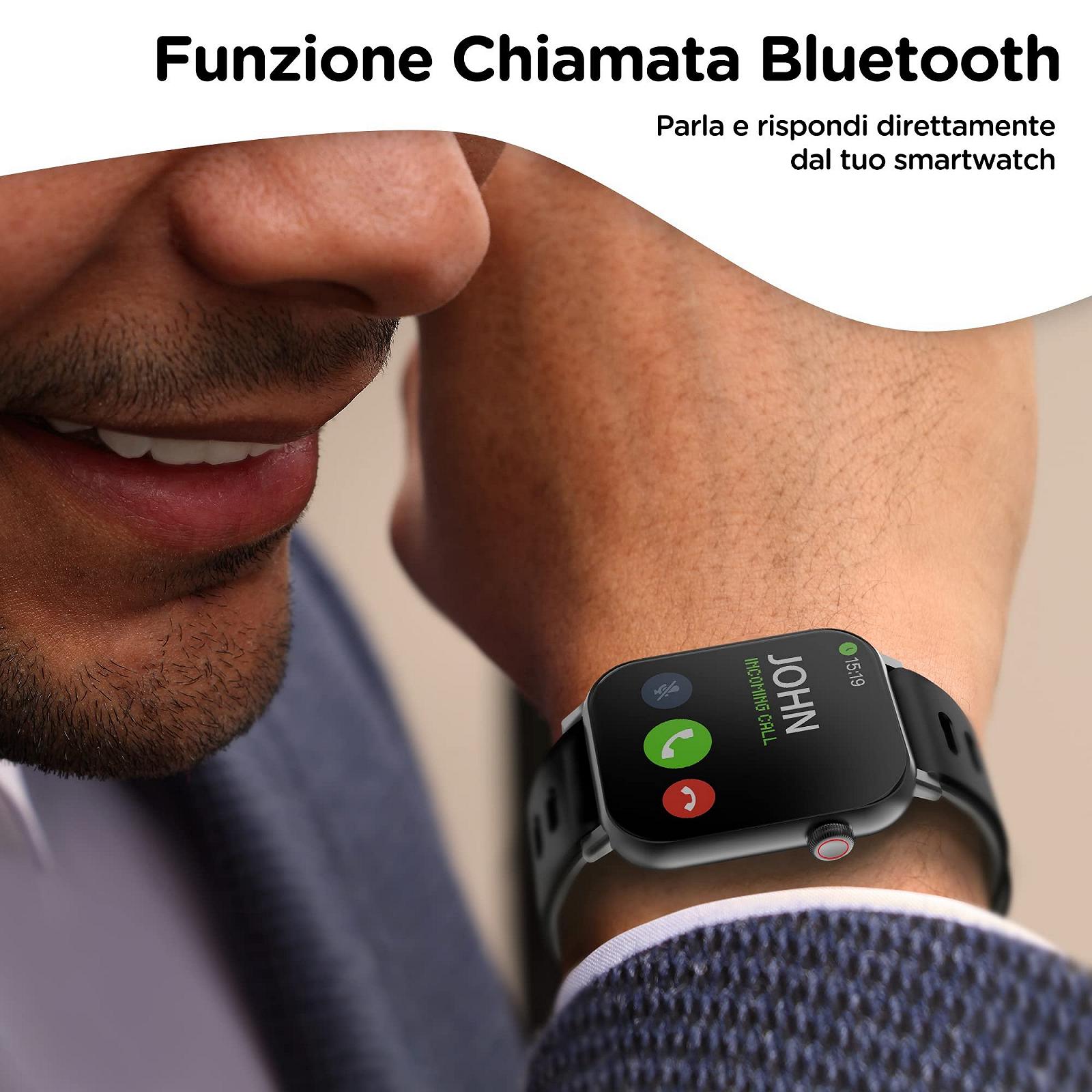Smartwatch Atlantis SMARTIX З функцією Bluetooth-дзвінка, монітором серцевого ритму, монітором насичення (SPO2), монітором артеріального тиску, чорні, Normal, фото №2